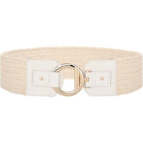 حزام مرن منسوج من JASGOOD للنساء، حزام خصر عريض قابل للتمدد لفستان بوهو للسيدات، حزام فستان صيفي in Kuwait