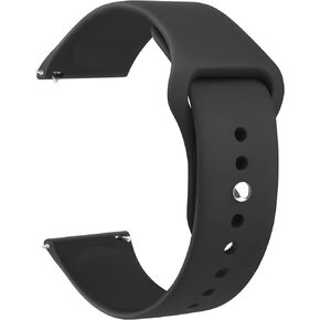 Vancle Quick Release Silicone Watch Band 20mm 22mm, Soft Breathable Sport Replacement Watch Strap for Samsung Galaxy Watch 40mm 44mm