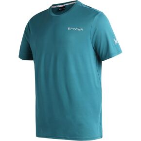 Spyder Men's Active Shirt - Fitted Short Sleeve Crewneck Performance Training Shirt - Dry Fit Workout Shirt for Men (S-XL) in Saudi Arabia