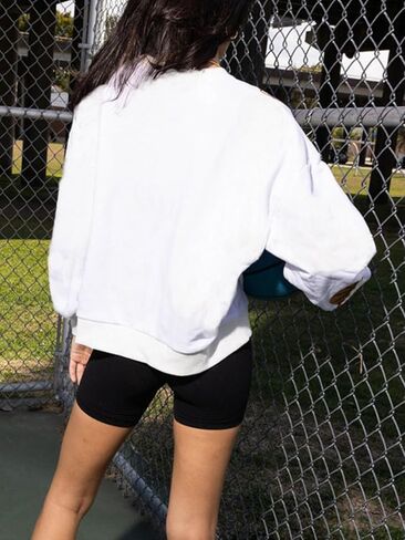 Womens Sparkle Basketball Hoop Sequin Sweatshirt Crewneck Oversized Long Sleeve Pullover Tops in Saudi Arabia