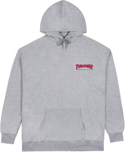 سترة تزلج بغطاء للرأس من Thrasher Skateboard Magazine وشعار على الصدر in Kuwait