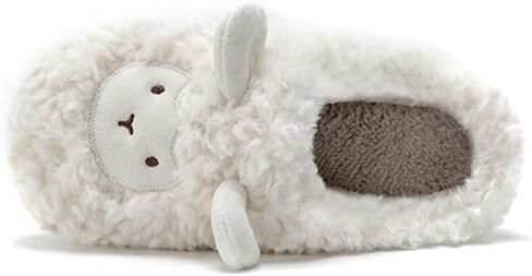 JadeRich Women's Cute Animal Slippers Winter Warm Fuzzy Plush House Slipper Cartoon Sheep Indoor Shoes in Saudi Arabia