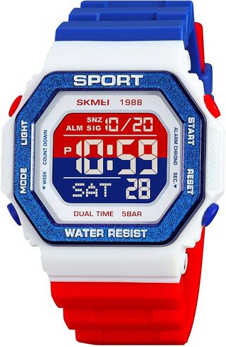 PASOY Fashion Watches for Men and Women Unisex Summer Digital Backlight Casual Waterproof Outdoor Sports Swim Colorful Rubber Watch Reloj in Saudi Arabia