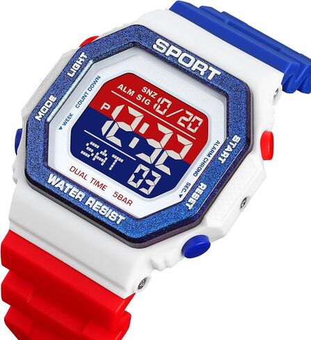 PASOY Fashion Watches for Men and Women Unisex Summer Digital Backlight Casual Waterproof Outdoor Sports Swim Colorful Rubber Watch Reloj in Saudi Arabia