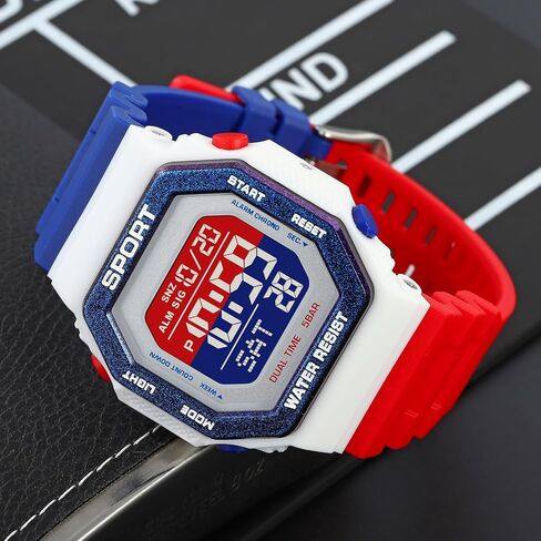 PASOY Fashion Watches for Men and Women Unisex Summer Digital Backlight Casual Waterproof Outdoor Sports Swim Colorful Rubber Watch Reloj in Saudi Arabia
