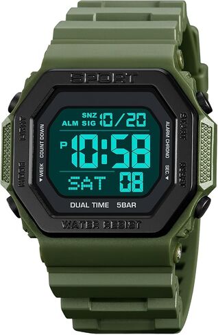 PASOY Fashion Watches for Men and Women Unisex Summer Digital Backlight Casual Waterproof Outdoor Sports Swim Colorful Rubber Watch Reloj in Saudi Arabia