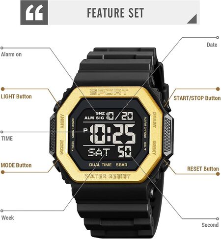 PASOY Fashion Watches for Men and Women Unisex Summer Digital Backlight Casual Waterproof Outdoor Sports Swim Colorful Rubber Watch Reloj in Saudi Arabia