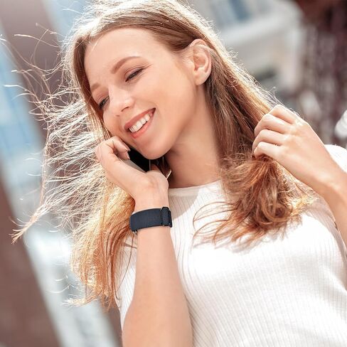 سوار Sunnyson من النايلون المطاطي متوافق مع ساعة Google Pixel Watch/Pixel Watch 2، حزام بديل مرن لأساور الساعات الذكية Google Pixel للنساء والرجال. in Kuwait