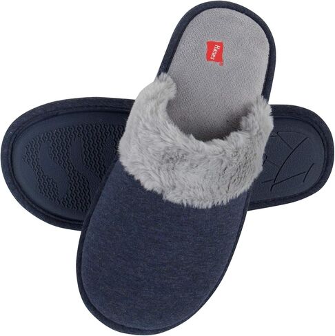 Hanes womens Comfort Cotton on Scuff With Memory Foam and Anti-skid Sole Slipper in Saudi Arabia