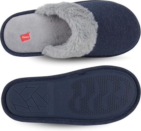 Hanes womens Comfort Cotton on Scuff With Memory Foam and Anti-skid Sole Slipper in Saudi Arabia