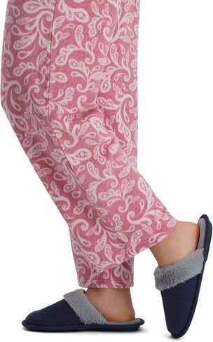 Hanes womens Comfort Cotton on Scuff With Memory Foam and Anti-skid Sole Slipper in Saudi Arabia