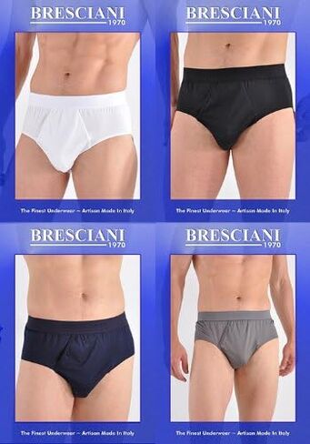 Bresciani Supremo Reale 2x2 Egyptian Cotton Italian-Made Open Fly Brief in Saudi Arabia