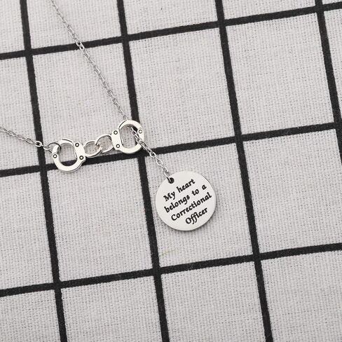 HOLLP Correctional Officer Wife Keychain Bracelet Gift For Correctional Officer Mom Wife Daughter Police Officer Gift in Saudi Arabia
