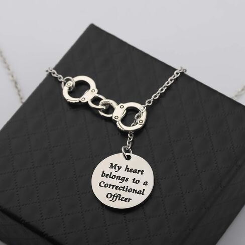 HOLLP Correctional Officer Wife Keychain Bracelet Gift For Correctional Officer Mom Wife Daughter Police Officer Gift in Saudi Arabia