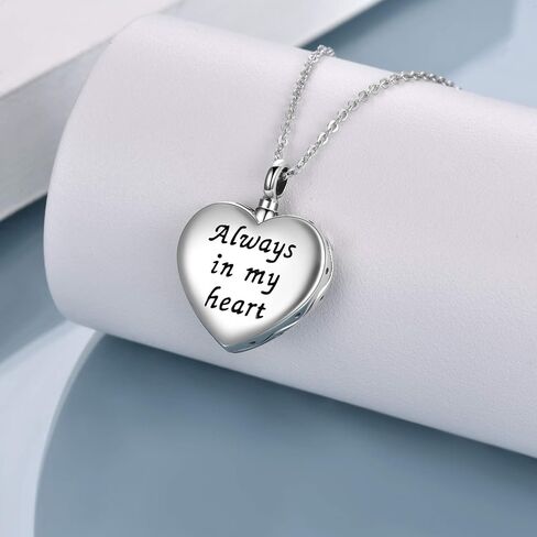 ONEFINITY Sterling Silver Always in My Heart Owl Urn Necklace for Ashes Owl Cremation Jewelry for Ashes of Loved Ones Keepsake Jewelry in Saudi Arabia
