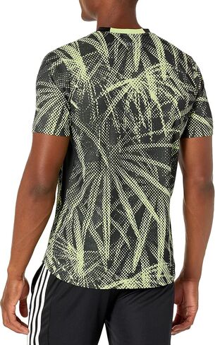 adidas Men's Designed 4 Training Heat.RDY Graphic High Intensity Tee, Black/Pulse Lime, XX-Large in Saudi Arabia