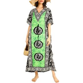 سترة قفطان للسيدات من Tengru كيمونو ماكسي للنساء Dashiki قفطان أفريقي مقاس كبير كيمونو للفتيات في أي مناسبة in Kuwait
