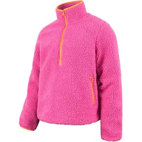 MADHERO Men's Sherpa Sweatshirt Fuzzy Faux Fur Long Sleeve Stand Collar Jacket