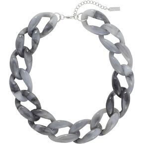 BERYOHZ Statement Chunky Choker Fashion Acrylic Cable Link Chain Necklace for Women