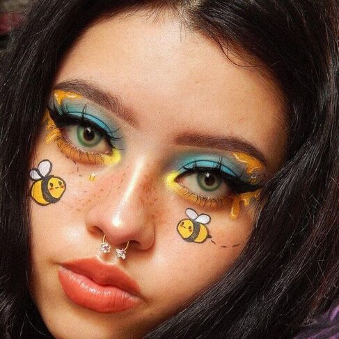 Melighting Septum Rings 16G Bee Septum Jewelry 316L Surgical Steel Clear Rose CZ Daith Piercing Jewelry Helix Earrings Tragus Jewelry for Women in Saudi Arabia