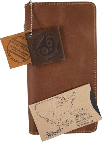 Hide & Drink, Large Wallet Handmade from Full Grain Leather (Single Malt Mahogany) in Saudi Arabia