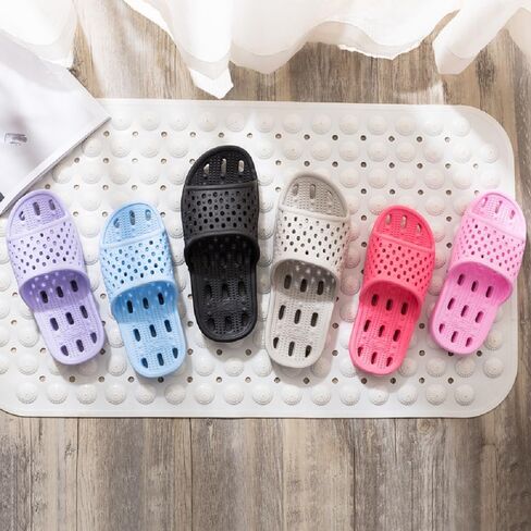 شباشب استحمام سريعة الجفاف من MUQGAOP للرجال والنساء مع فتحات تصريف، شباشب حمام غير قابلة للانزلاق في صالة الألعاب الرياضية وحمام السباحة وغرفة النوم in Kuwait