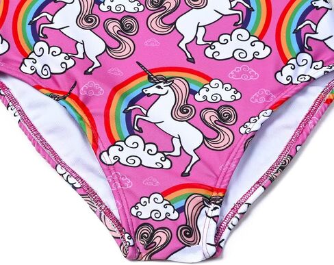 Girls Unicorn Swimsuits One Piece Swimwear Bathing Suits Rash Guard UPF 50+ in Saudi Arabia