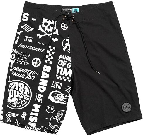 FASTHOUSE Legend 21" Flash 3 Pocket Boardshort, Black in Saudi Arabia