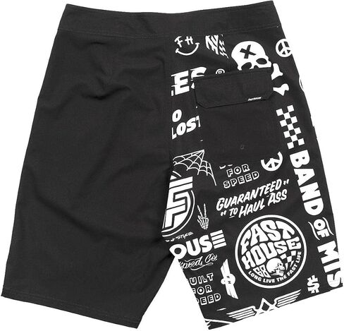 FASTHOUSE Legend 21" Flash 3 Pocket Boardshort, Black in Saudi Arabia