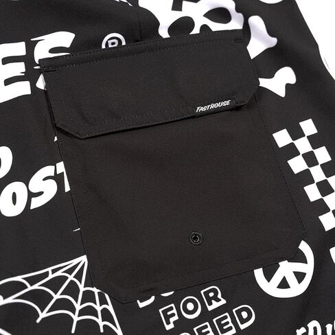 FASTHOUSE Legend 21" Flash 3 Pocket Boardshort, Black in Saudi Arabia
