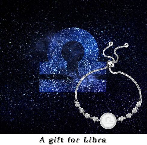TGBJE Zodiac Sign Bracelet Twelve Constellations Gift Silver Bracelet Horoscope Gift Birthday Gifts for Women Girls in Saudi Arabia
