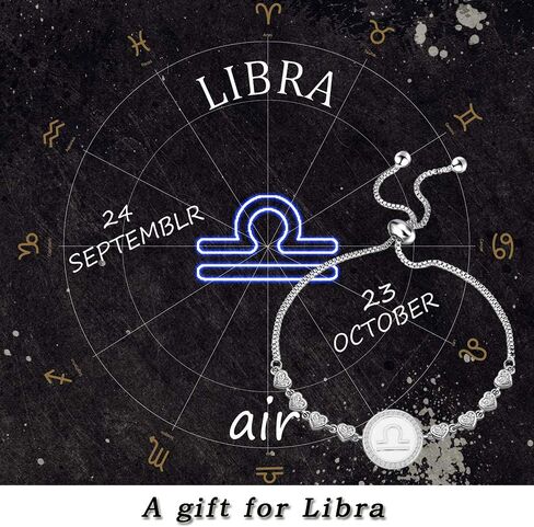 TGBJE Zodiac Sign Bracelet Twelve Constellations Gift Silver Bracelet Horoscope Gift Birthday Gifts for Women Girls in Saudi Arabia