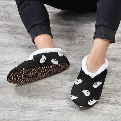 Red Black Buffalo Plaid House Spa Slippers Merry Christmas Home Slipper Soft Memory Foam Slipper Non Slip for Travel Women Men Hotel Bedroom Womens Mens Shoes Slippers in Kuwait