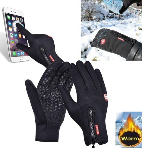قفازات دافئة للشتاء شاشة تعمل باللمس لركوب الدراجات ، قفازات ثيرمال الرائعة الممتازة المقاومة للرياح ، الرياضة في الهواء الطلق in Kuwait