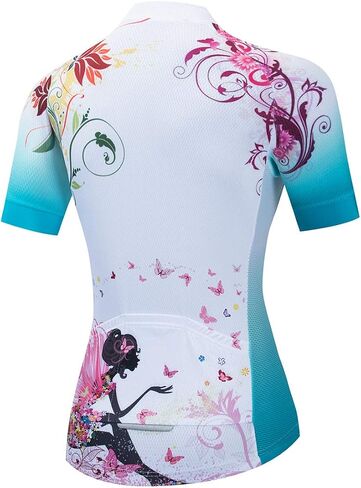 Hotlion Women's Cycling Jersey Ladies Bike Clothes Road MTB Bicycle Shirt CU66 in Saudi Arabia