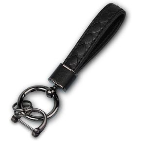 سلسلة مفاتيح سيارة من الجلد الأصلي من YaSeim، ملحقات سلسلة مفاتيح معدنية عالمية شديدة التحمل، حامل سلسلة مفاتيح لمفتاح السيارة in Kuwait