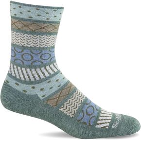 جورب نسائي من Sockwell بتصميم Herringbone Tweed Crew