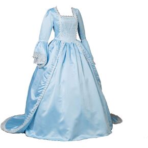 CountryWomen Gothic Princess Renaissance Bridesmaid Period Rococo Dress Ball Gown Theater Costume