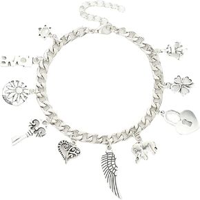 Charm Bracelets for Women S925 Sterling Silver Bracelets for Women Lady's Pendent Charm Wrist Chain Bracelet Bangle in Kuwait