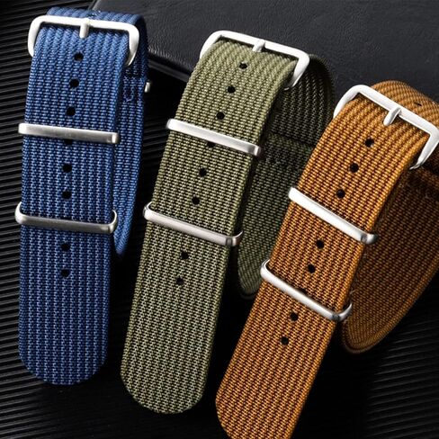 ساعة الضفدع التكتيكي ثورن 50 قامة أوتوماتيكية للغوص مع حزام ساعة من النايلون البني مقاس 20 مم، على الطراز العسكري in Kuwait