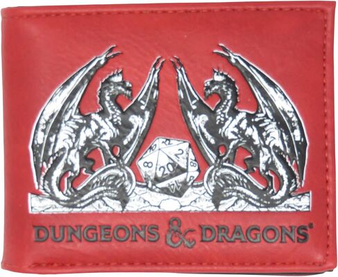 Dungeons and Dragons Logo Faux Leather Bifold Wallet in Saudi Arabia