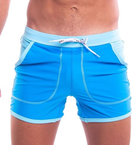Taddlee Men Swimwear Swim Boxer Trunks Board Surf Briefs Quick Dry Pocket Shorts in Kuwait