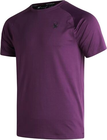 Spyder Men's Active Shirt - Fitted Short Sleeve Dry Fit Training Shirt - Performance Workout Shirt (S-XL) in Saudi Arabia