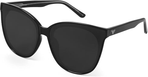 LVIOE Oversized Polarized Sunglasses for Women Trendy Large Cat Eye UV Protection Shade LS1627 in Saudi Arabia