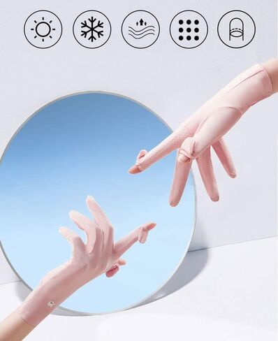 FGSS Summer Sunblock Gloves UV Protection Non-Slip Touchscreen Driving Gloves for Women Cyling Riding Outdoor in Saudi Arabia