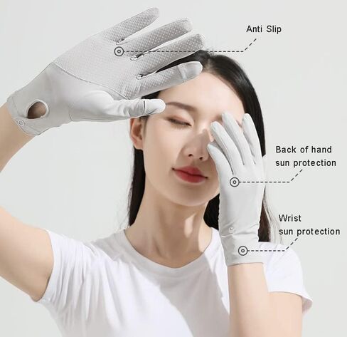FGSS Summer Sunblock Gloves UV Protection Non-Slip Touchscreen Driving Gloves for Women Cyling Riding Outdoor in Saudi Arabia