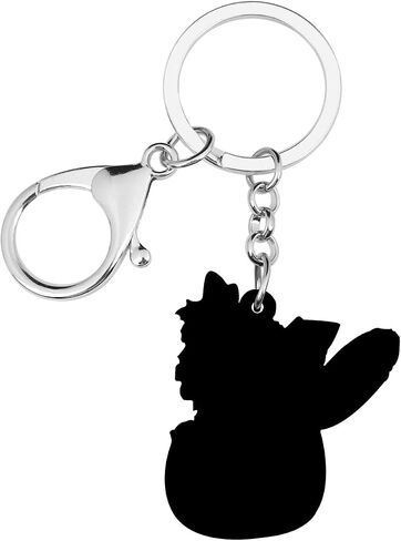 WEVENI Acrylic Yorkshire Terrier Dog Key Chains Yorkie Keychain Women Girl Handbag Charms Jewelry in Saudi Arabia