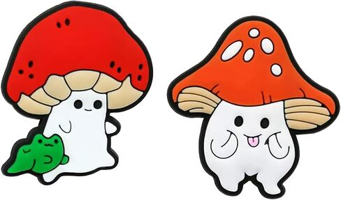 7 Pcs Cute Rabbit Croc Charms, Kawaii Mushroom Shoe Decoration Charms in Saudi Arabia