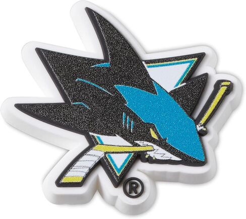 Crocs Jibbitz NHL Hockey Team Shoe Singles, Sports Charms for Men and Women, San Jose Sharks, One Size in Saudi Arabia