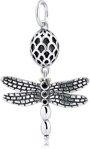 خرزات جرادة حقيقية فضية من EVESCITY 925 لأساور ساحرة أفضل هدايا للمجوهرات للعطلة in Kuwait